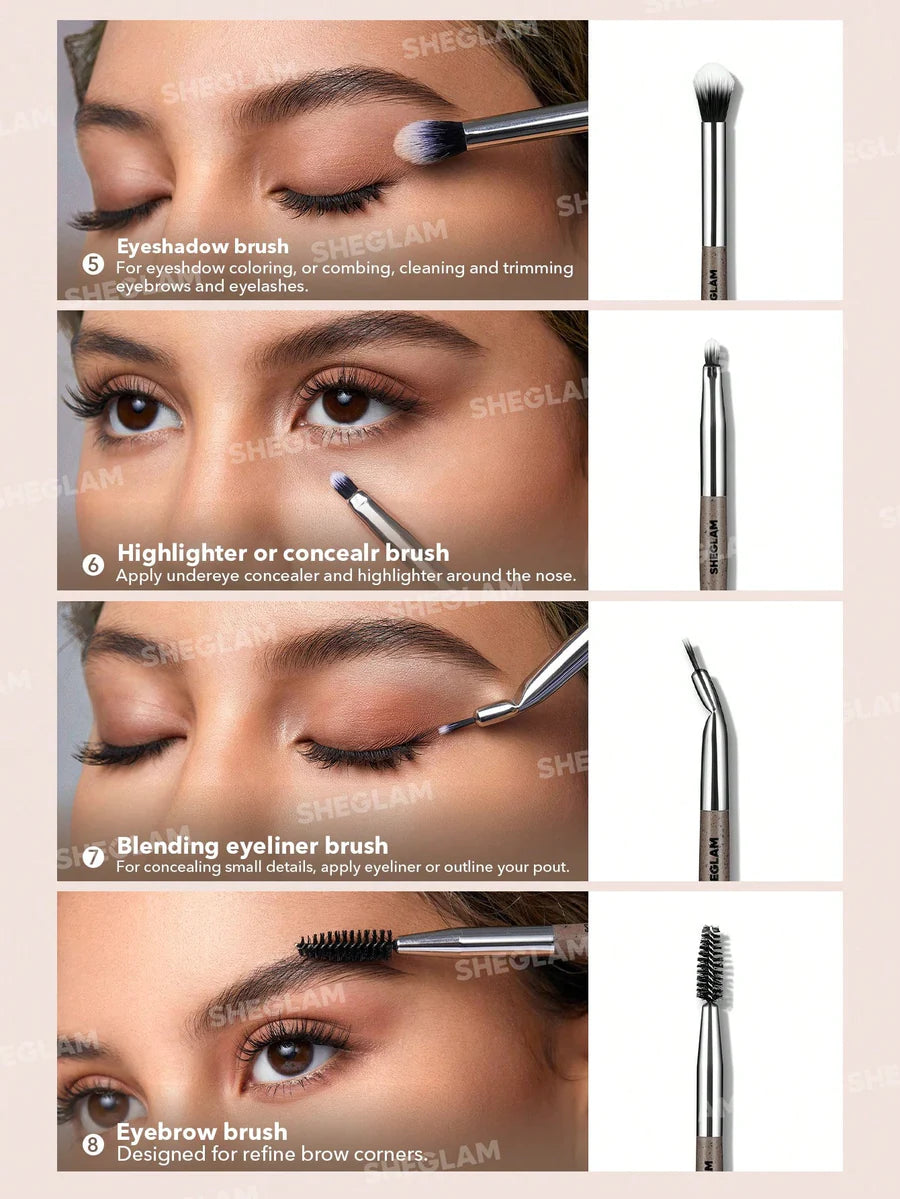 SheGlam Glam Fash Brush Set