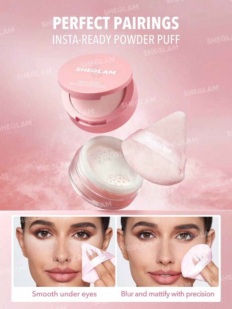 SheGlam Insta Ready Face & Eye Setting Powder Duo