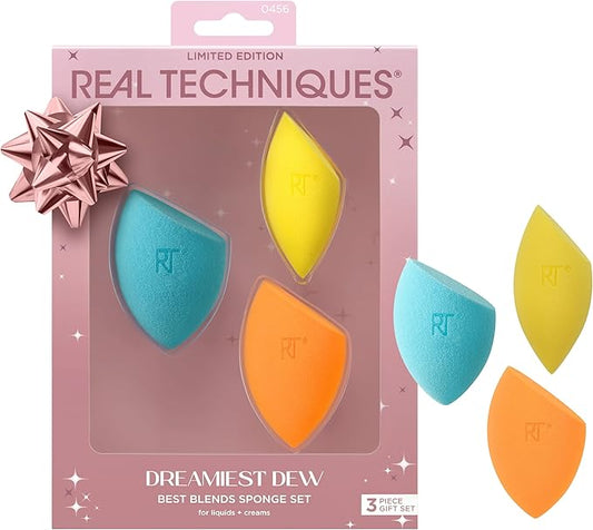Real Techniques Dreamiest Dew Best Blends Sponge Kit, 3 Piece