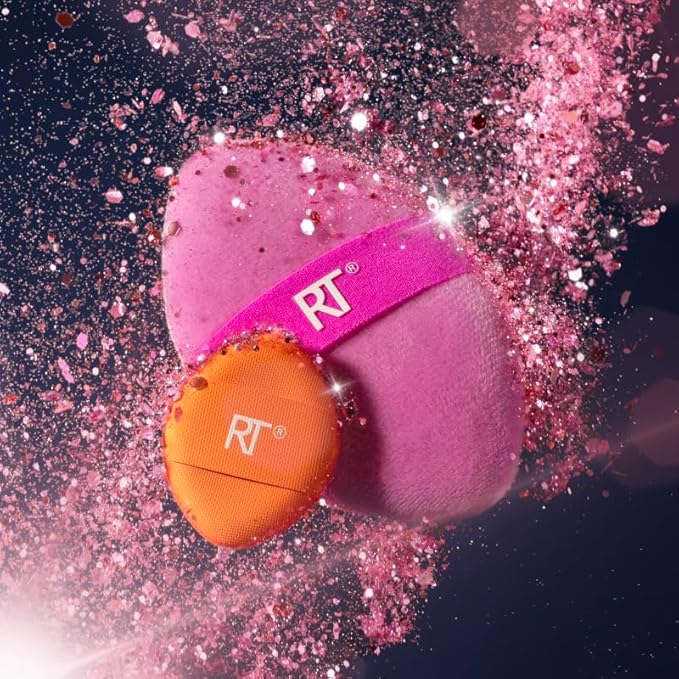 Real Techniques Miracle 2-In-1 Powder Puff & Mini Concealer Puff, 2 Piece Limited Edition Gift Set