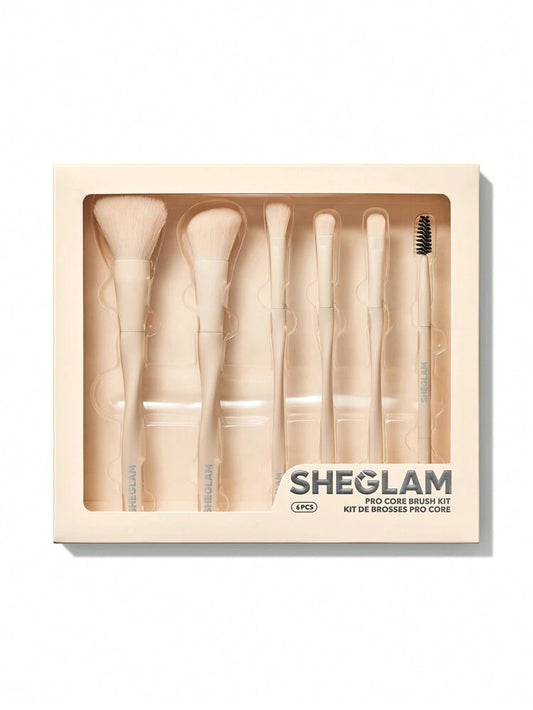 SheGlam Pro Core Brush Kit (6Pcs)
