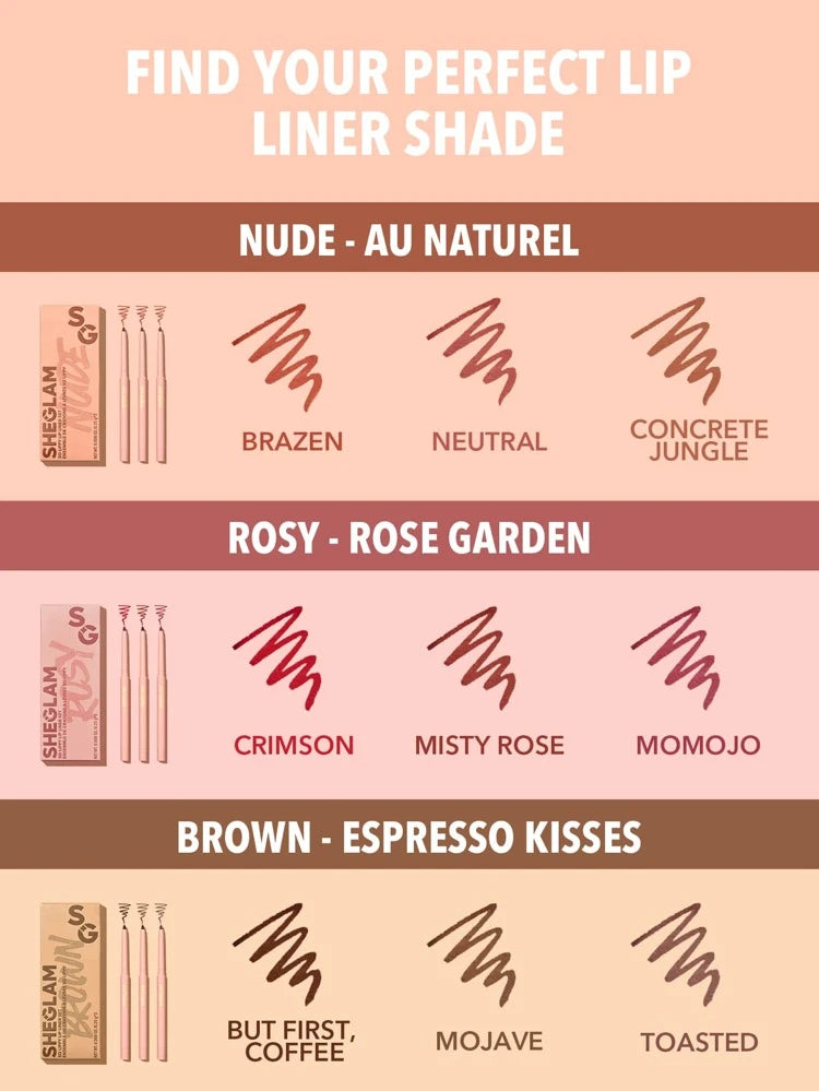 SheGlam So Lippy Liner Set