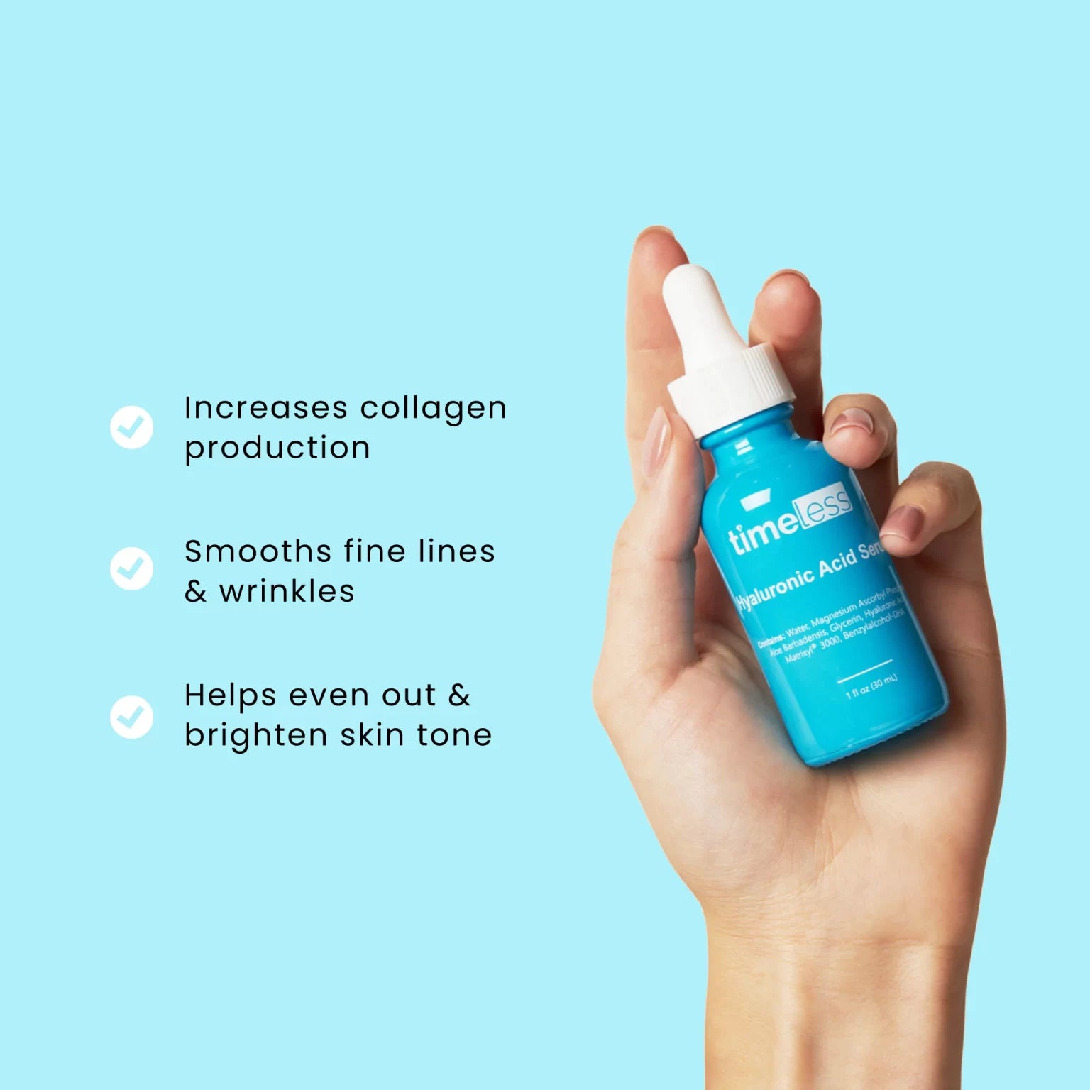 Timeless Hyaluronic Acid + Vitamin C Serum