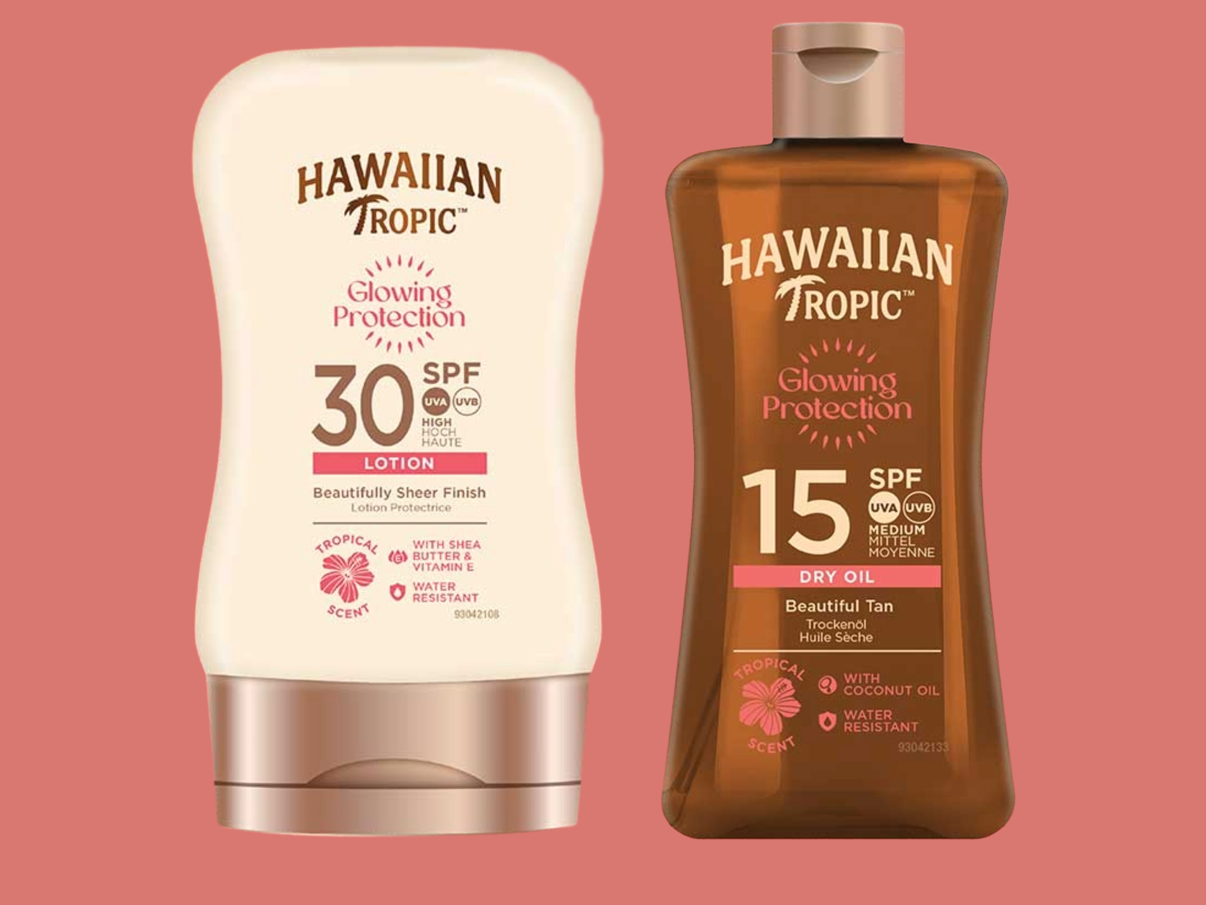 Hawaiian Tropic Glowing Protection Spf 100ml + Glowing Oil Spf 15 100ml